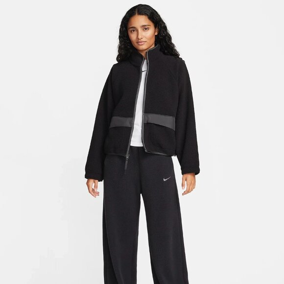 NWT Nike Sportswear High-Pile Black Sherpa Jacket - Picture 4 of 6